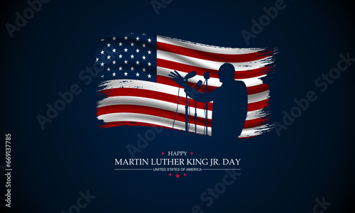 Happy Martin Luther King Jr. Day Background vector Illustration photo
