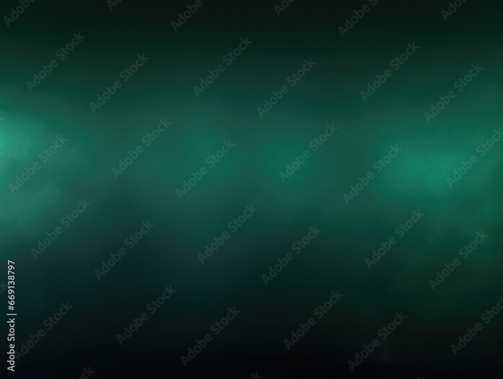 Obraz premium Foggy and misty dark green moody abstract background 