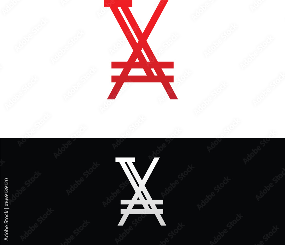 Abstract illustration of Letter X Abstract illustration of Letter X