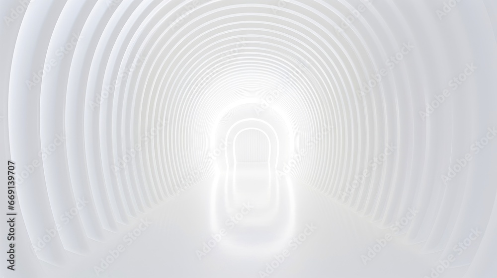 Fototapeta premium Abstract futuristic architecture background, Minimal technology white backdrop