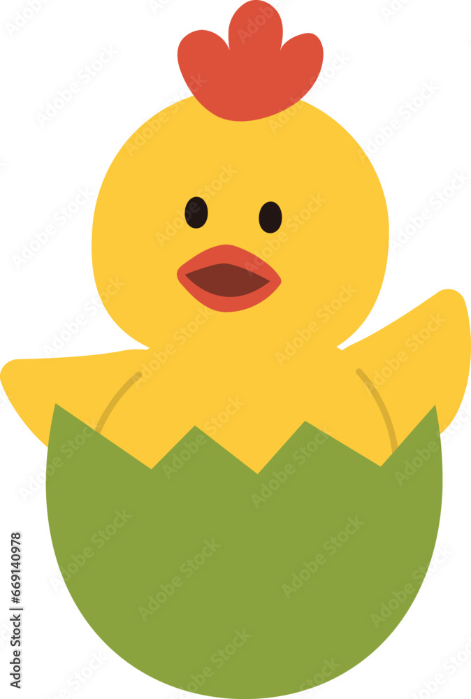 Cute eggshell chick Cute eggshell chick