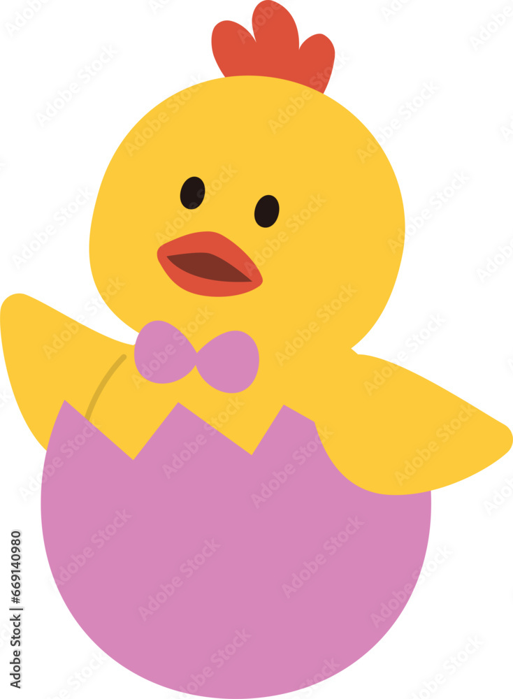 Cute eggshell chick Cute eggshell chick