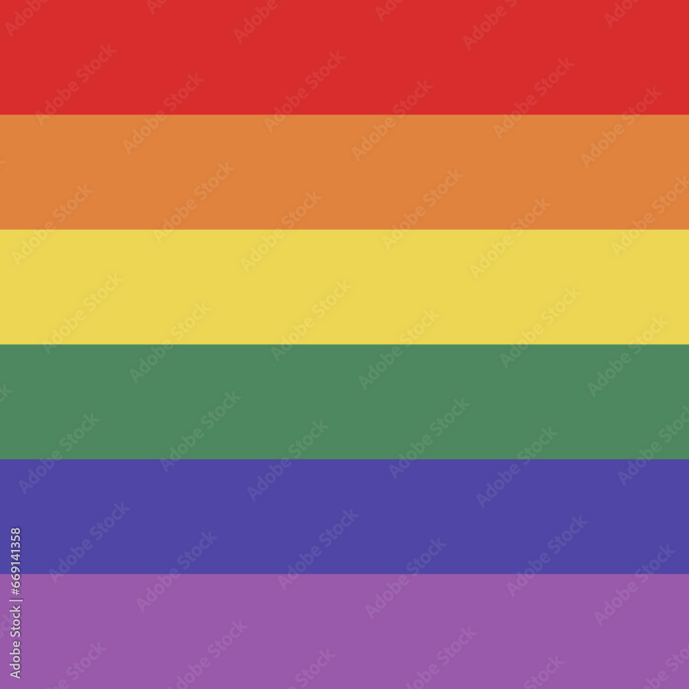 Rainbow striped flag close up background. Pride month illustration. Lgbt love concept. Sexual rights fight poster closeup. Lgbtq parade celebration. Colorful gay festival symbol. Freedom gender unity. Rainbow striped flag close up background. Pride month illustration. Lgbt love concept. Sexual rights fight poster closeup. Lgbtq parade celebration. Colorful gay festival symbol. Freedom gender unity.