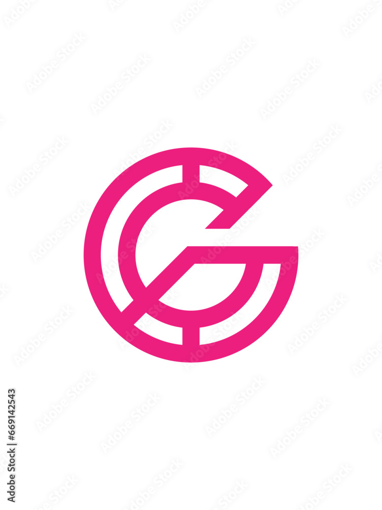 G monogram logo template G monogram logo template