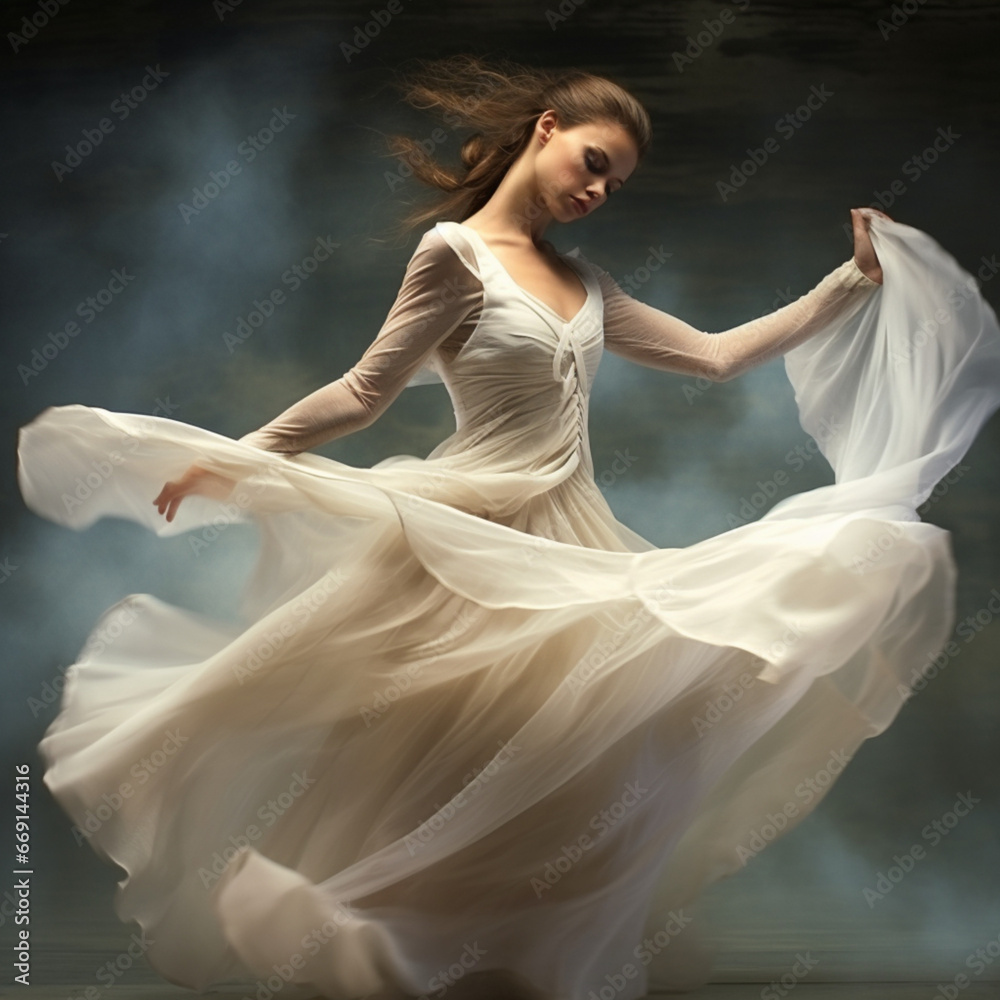 Fototapeta premium Ballet dancer dancing.