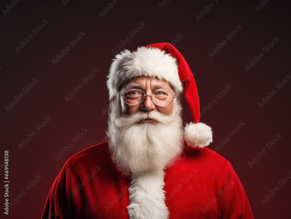 Christmas santa claus red minimal generatieve ai Christmas santa claus red minimal generatieve ai