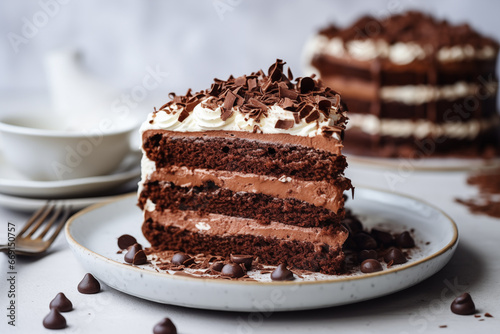 Rich Chocolate Layered Cake with Creamy Frosting