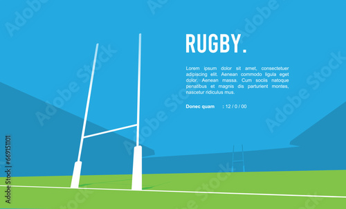 Attractive editable vector rugby background design great for your design resources print and others	