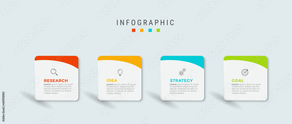 Steps infographic design Steps infographic design