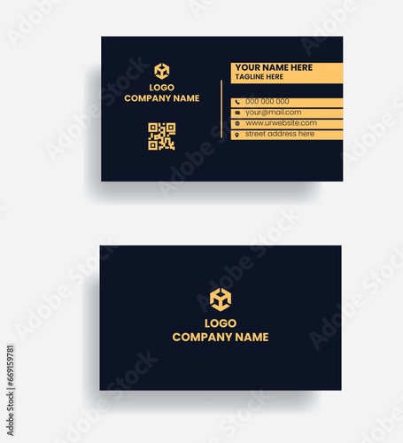 Creative and modern business card template, Luxury business card design template, Vector illustration.