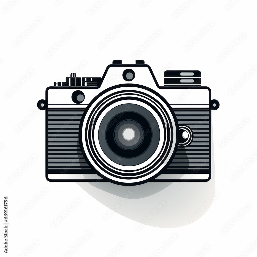 modern minimalistic film camera icon modern minimalistic film camera icon