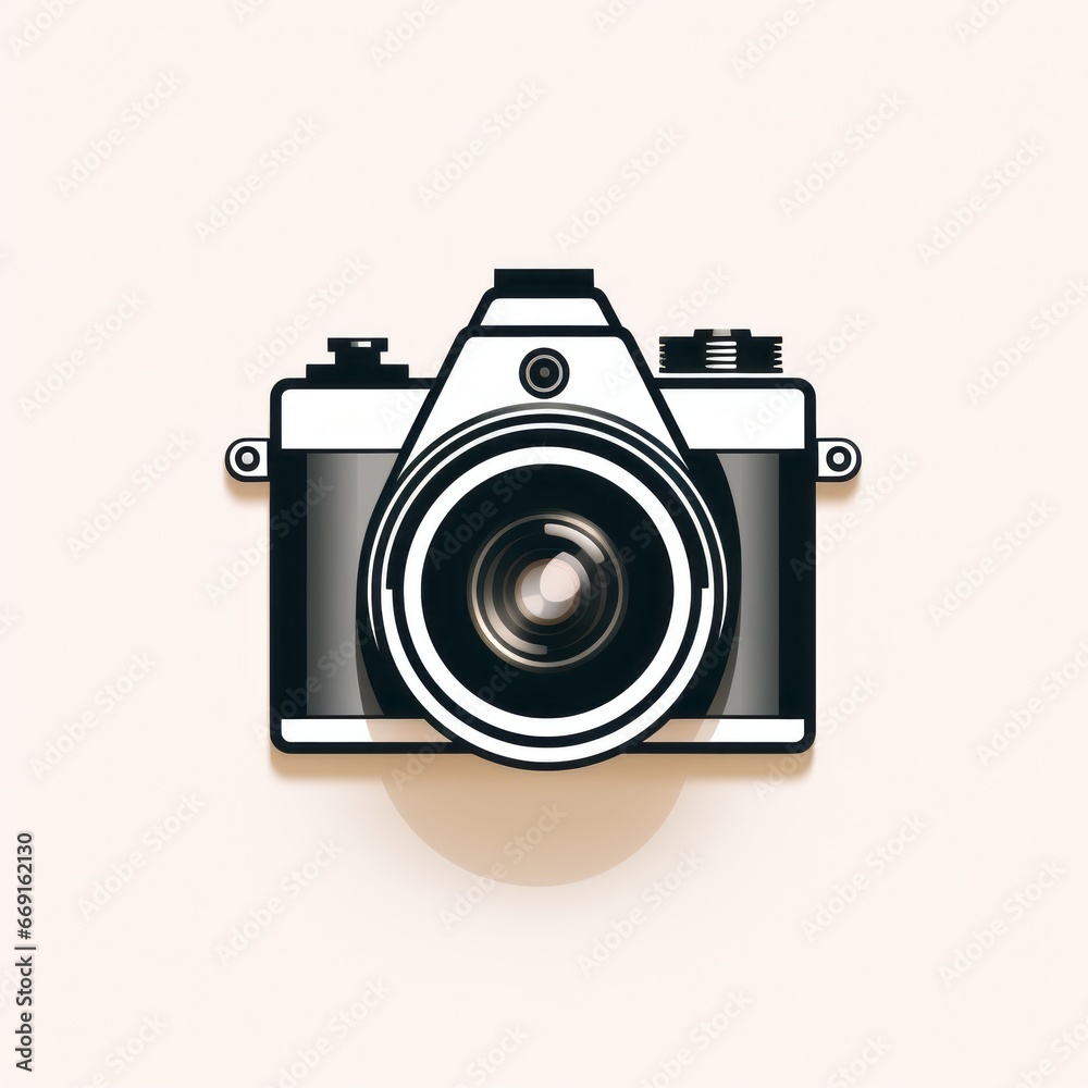 minimalistic camera illustration