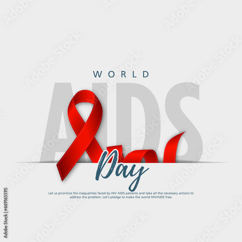 Slika na platnu Aids Awareness Red Ribbon
