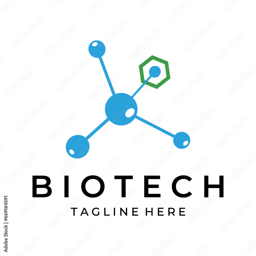 bio tech molecule logo vector illustration template icon graphic design bio tech molecule logo vector illustration template icon graphic design