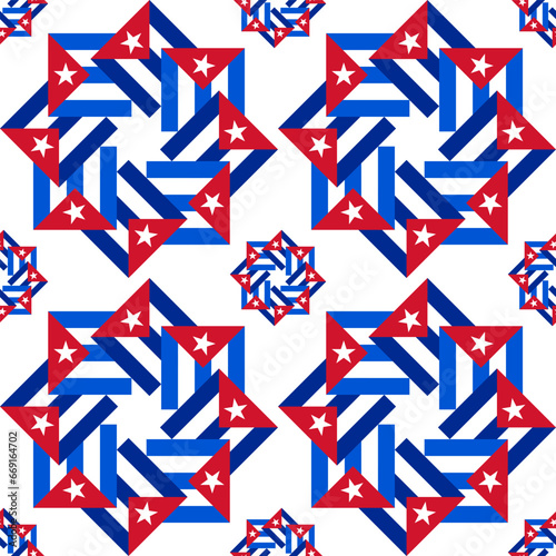 cuba flag pattern. vector illustration