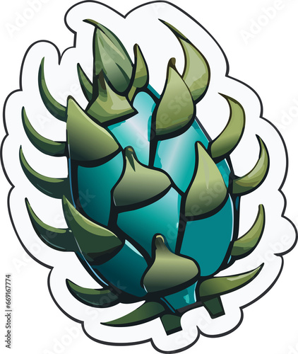 Dragon Fruit Illustration