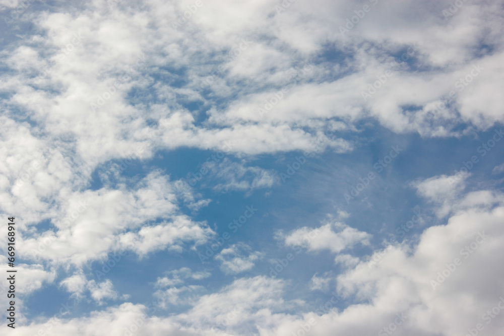 The contrast of the blue and white is visually appealing