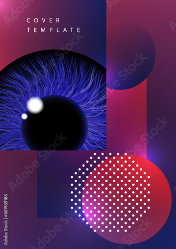 Wallpaper Mural Creative background, pupil of the eye. Technologies. Vector Torontodigital.ca