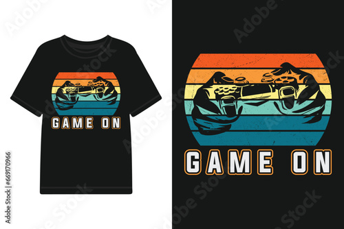 Gaming is my superpower vector t shirt design, gaming t shirt template.