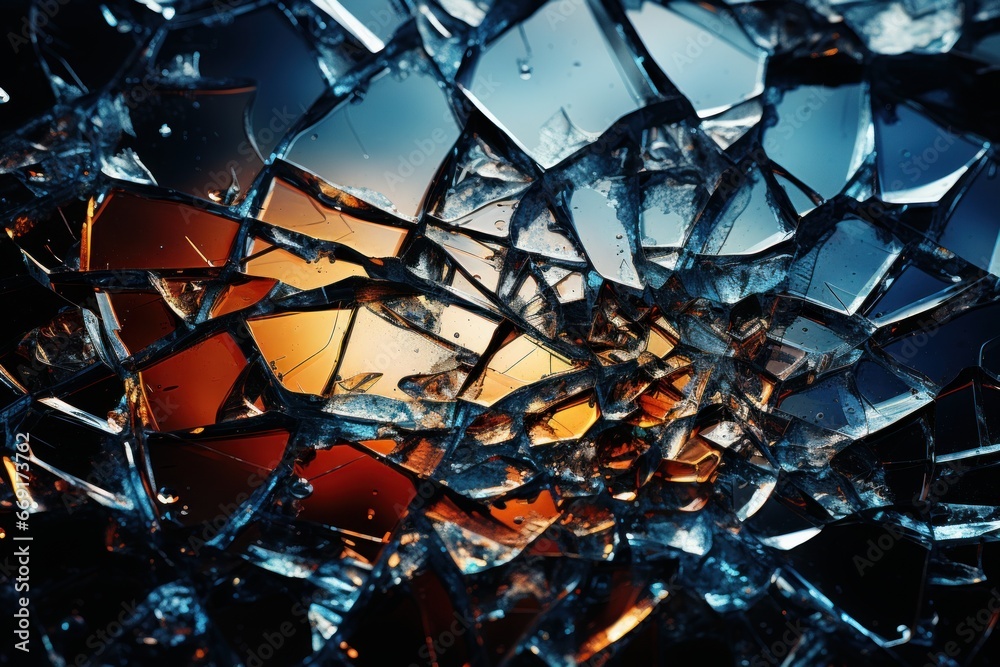 broken glass. Concept of problems and violence broken glass. Concept of problems and violence