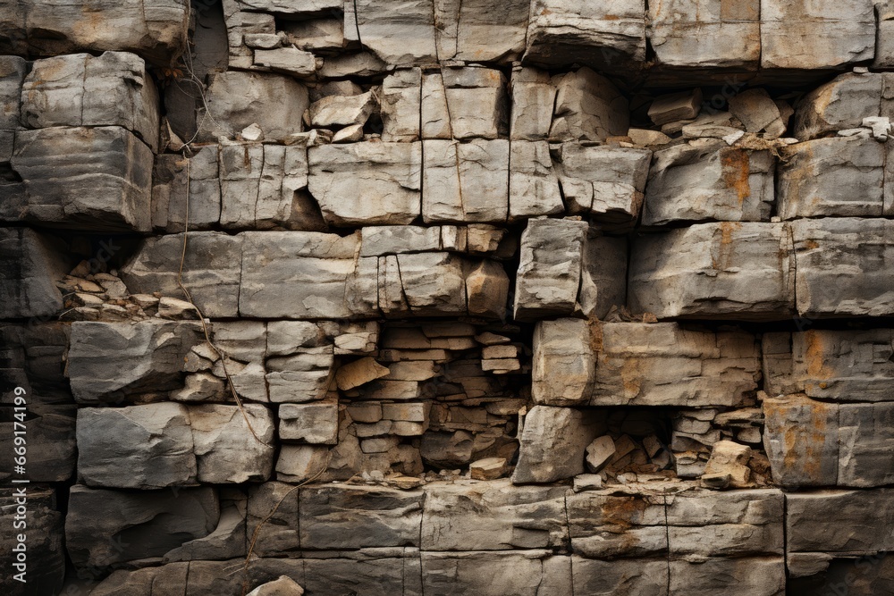 Fototapeta premium natural rock texture in a quarry