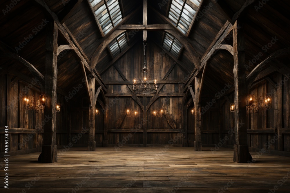 medieval wooden palace