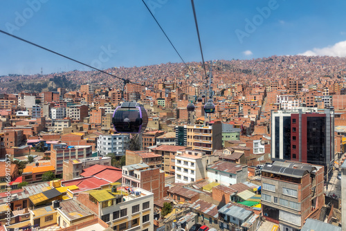 Mi Teleférico is the world's largest urban cable car network in La Paz. Bolivia