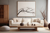 Interior modern room living sofa home design