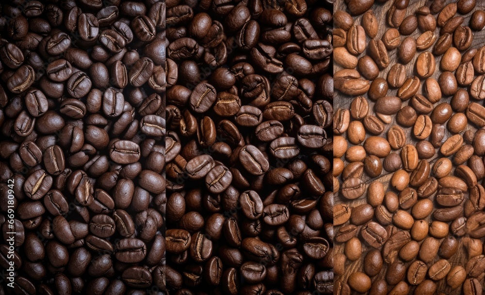 Obraz premium Coffee beans texture background.