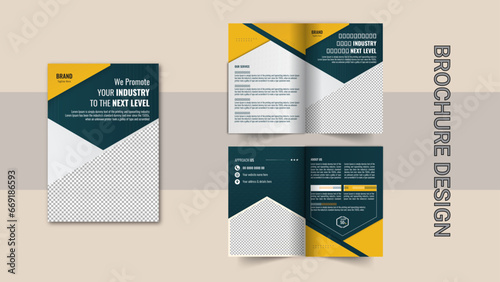 Bifold business brochure design 