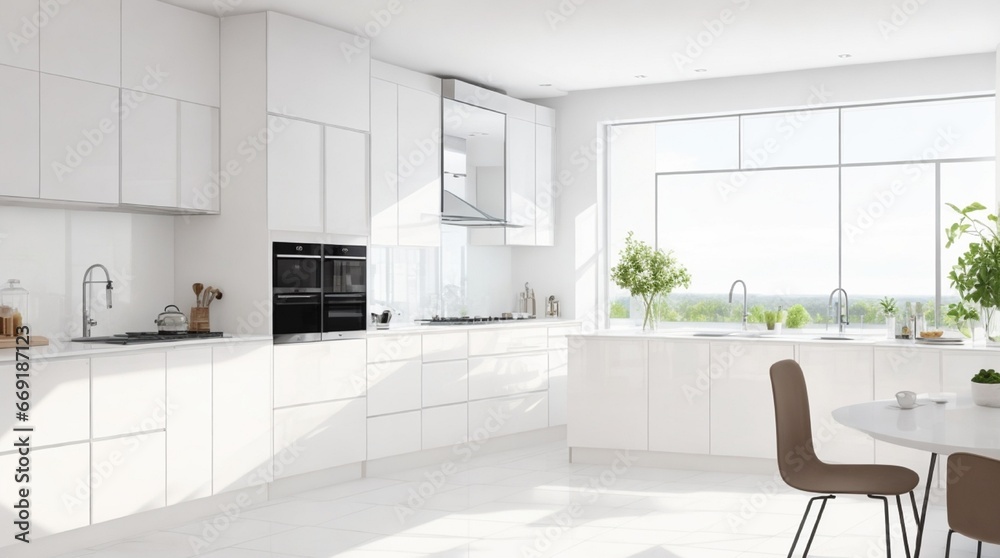 Fototapeta premium modern kitchen interior