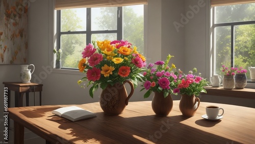 flowers on the table