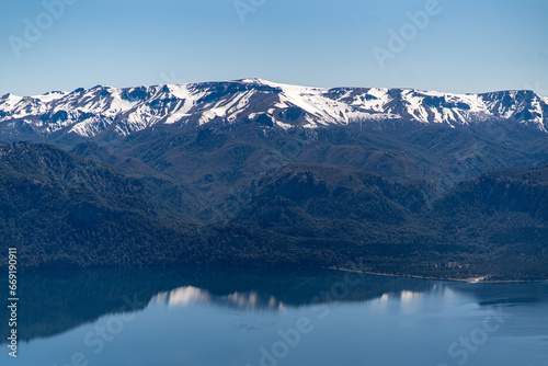 traful lake in the mountains of patagonia