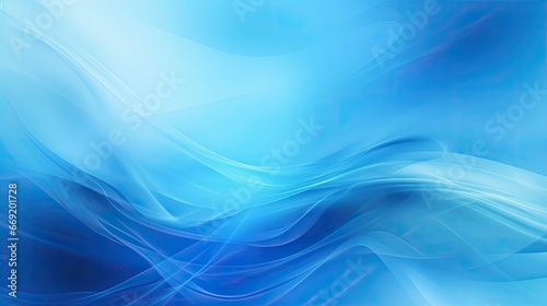 Abstract Bright blue business background wavy inspiring presentation