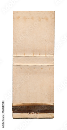 Cuadro en lienzo vintage old torn edges worn matchbook matches packet on transparent png background isolated