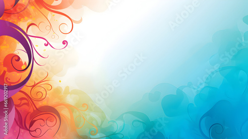 Abstract colorful background with flowers, Attractive Colorful hues and texture 