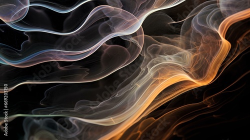 recursive whirling smoke wireframe of luminance phantom wispy cerebral glorification. generative AI photo