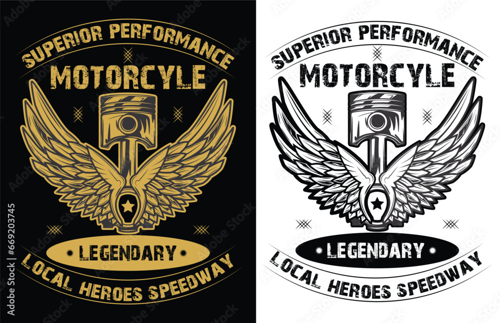 Motorcycle riding tshirt design vector design