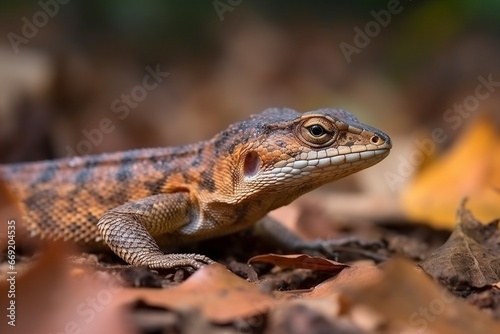 lizard on the ground in nature © Jorge Ferreiro