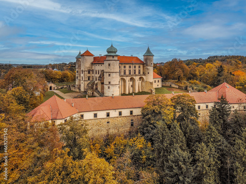 Castle in Wisnicz, the largest castle in Lesser Poland after Wawel, Poland.