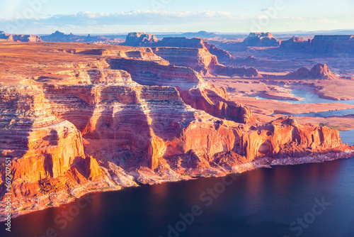 The red sandstone cliffs