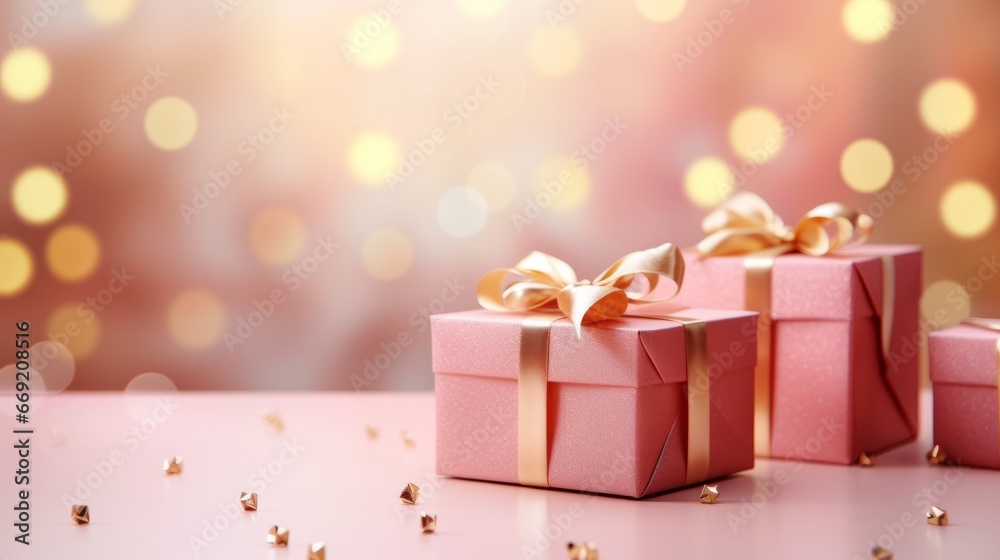 christmas background with boxes and decorations christmas background with boxes and decorations