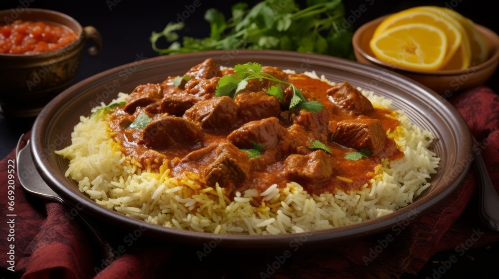 lamb curry with rice