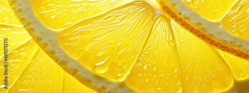 Obraz  z motywem Macro shot of lemon .