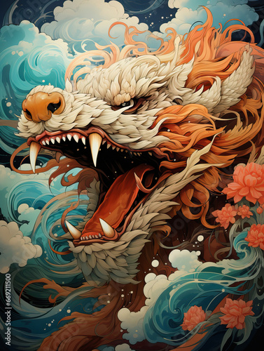 Mystical Roar  A Dragon s Ascend Among the Clouds