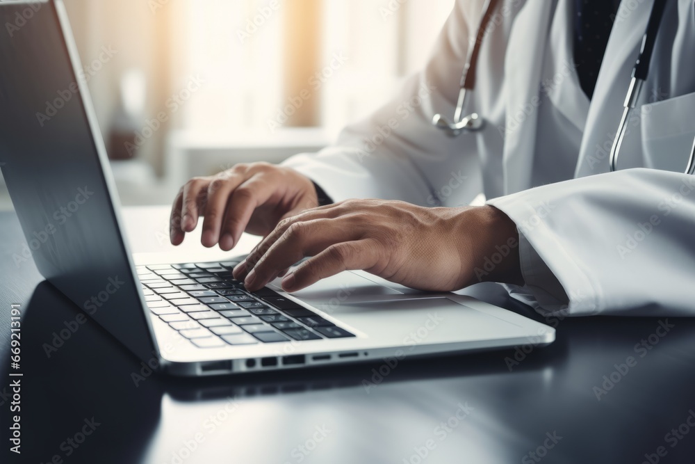 Dedicated Doctor Engaged in Telemedicine Consultation Dedicated Doctor Engaged in Telemedicine Consultation