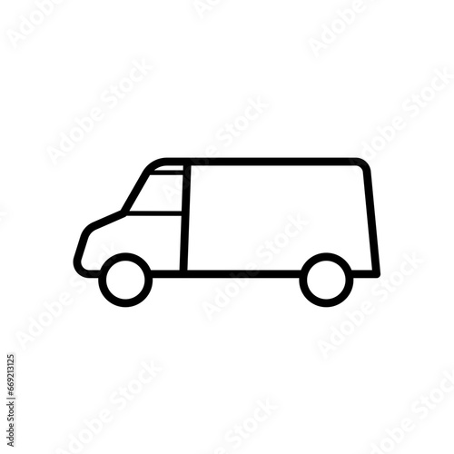 delivery, van - vector illustration