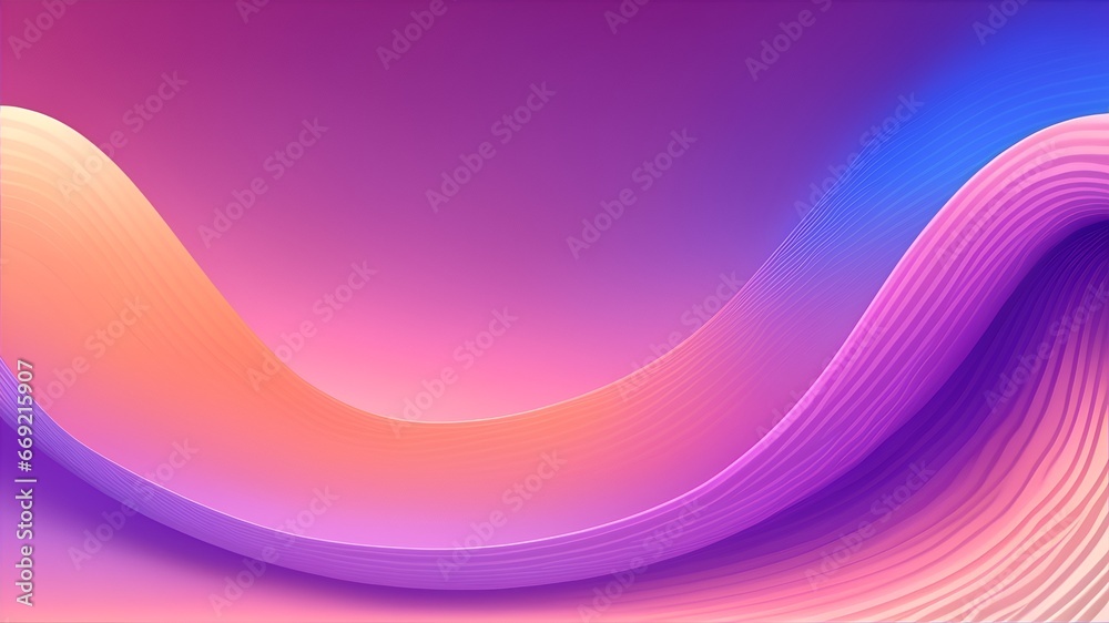 Gradient waves banner background