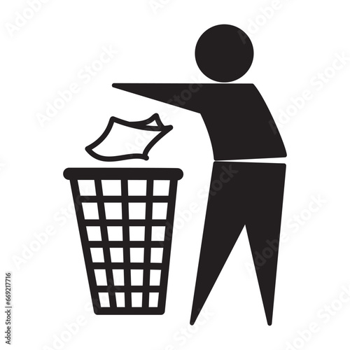 Black and white flat icon for app, sign, signage, apps, web, banners, and printing
