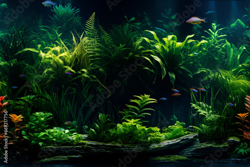 lush verdant planted tank aquarium tropical photography © l1gend